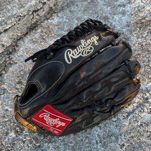 Rawlings G601B LHT Black Leather Glove 12 3/4"  Trap-EZE Baseball Gold Glove Co